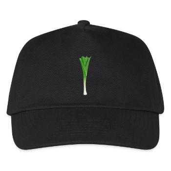 Leek Young Vegetables Teenage Adolescent Boy - Kids’ Baseball Cap - black - Front
