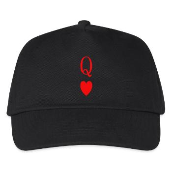 Queen of Hearts - Kinder Basecap - Schwarz - Vorne