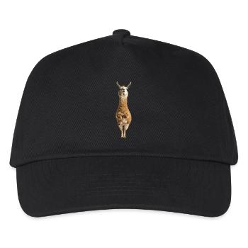 Lama - Kinder Basecap - Schwarz - Vorne