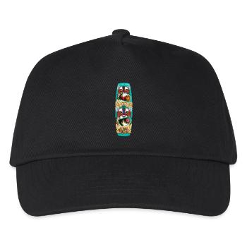 Kitesurfen - Kinder Basecap - Schwarz - Vorne