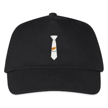 Cravate chypriote – Conception du drapeau - Casquette de baseball Enfant - noir - Devant