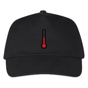 thermometer - temperature - Kids’ Baseball Cap - black - Front