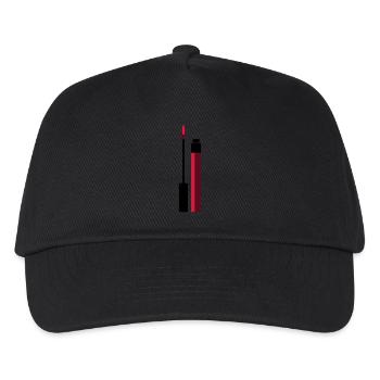 Lipgloss Vektor (Your Color) - Kinder Basecap - Schwarz - Vorne