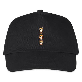 Purrfect Totem Pole - Kids’ Baseball Cap - black - Front