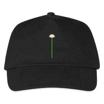 Kleine Margerite Blume Weiß Dekorativ Schön Natur - Kinder Basecap - Schwarz - Vorne