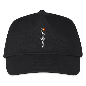 Belgien - Kinder Basecap - Schwarz - Vorne