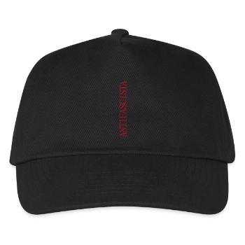 Lettrage antifasciste vertical en lettrage rouge - Casquette de baseball Enfant - noir - Devant