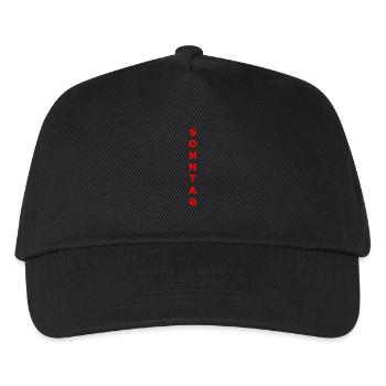 Dimanche - rouge - Casquette de baseball Enfant - noir - Devant