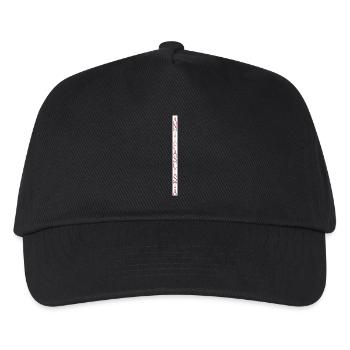 vertikal stylischer Schriftzug Antifascista - Kinder Basecap - Schwarz - Vorne