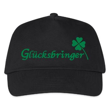 Glücksbringer - Kinder Basecap - Schwarz - Vorne