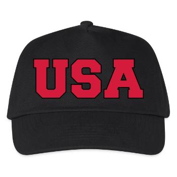 USA - Kinder Basecap - Schwarz - Vorne