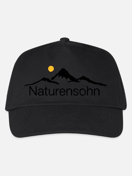 Naturensohn 2 - Kinder Basecap - Schwarz