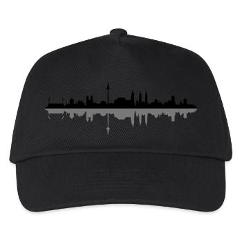 Skyline - Nürnberg - Kinder Basecap - Schwarz - Vorne