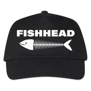 FISHHEAD - Kinder Basecap - Schwarz - Vorne