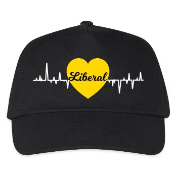 Liberal Heart - Kids’ Baseball Cap - black - Front