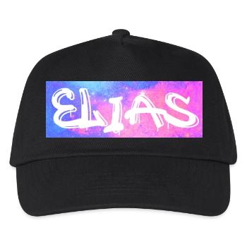 Elias Name Gift Idea Galaxy - Kids’ Baseball Cap - black - Front