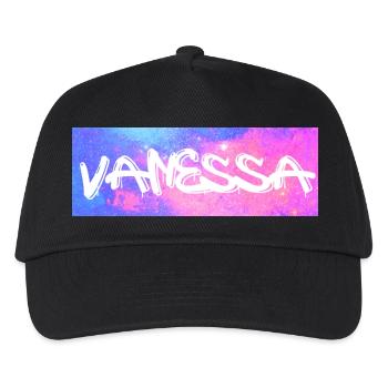 Vanessa Name Geschenk Geschenkidee Galaxie - Kinder Basecap - Schwarz - Vorne