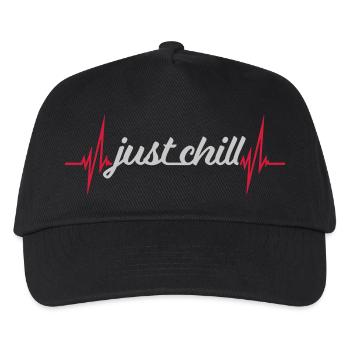 Just Chill Pulse Heartbeat - Kids’ Baseball Cap - black - Front