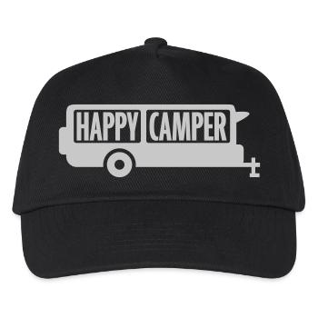 Camping-car Happy Camper Excursion - Casquette de baseball Enfant - noir - Devant