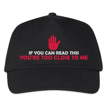 trop près de moi - Casquette de baseball Enfant - noir - Devant