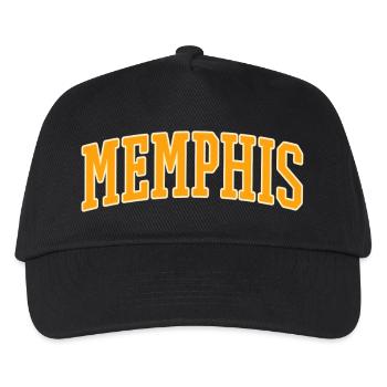 Memphis Varsity Orange - Kinder Basecap - Schwarz - Vorne