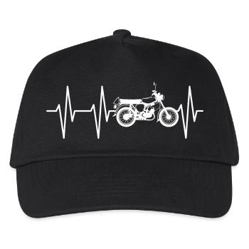 Simson s50 Heartbeat DDR East Symbol Pulse Logo - Casquette de baseball Enfant - noir - Devant