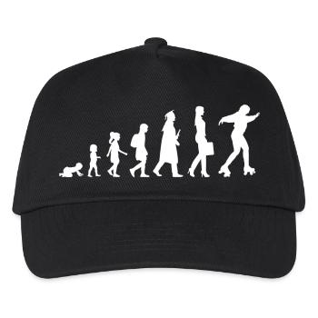 From girl to roller skater - Kids’ Baseball Cap - black - Front