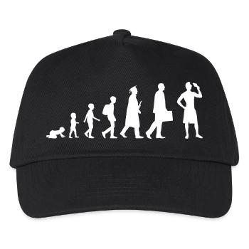Eiscreme Evolution - Kinder Basecap - Schwarz - Vorne