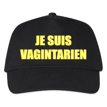 JE SUIS VAGINTARIEN - Casquette de baseball Enfant - noir - Devant