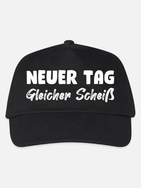 Neuer Tag, gleicher Scheiß - Kinder Basecap - Schwarz