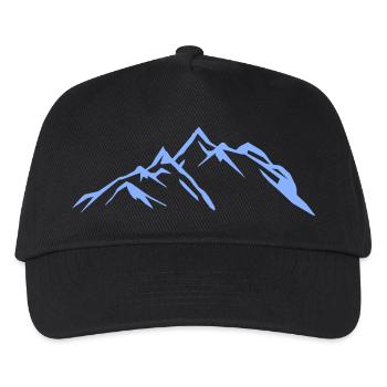 berge 1 - Kinder Basecap - Schwarz - Vorne