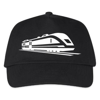 Train Drawing - Kids’ Baseball Cap - black - Front
