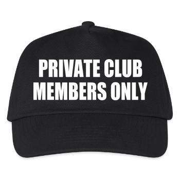 private club members only - Kinder Basecap - Schwarz - Vorne