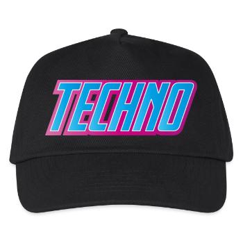 Techno Festival - Kids’ Baseball Cap - black - Front