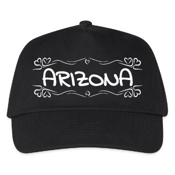 Name Arizona - Kinder Basecap - Schwarz - Vorne