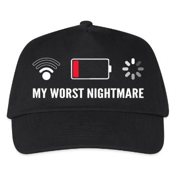 My Worst Nightmare - Lustig für Gamer - Kinder Basecap - Schwarz - Vorne
