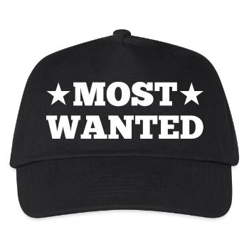 Most Wanted - Kids’ Baseball Cap - black - Front
