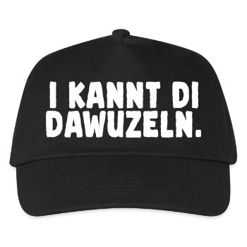 Bayerisch lustiger Spruch für alle - Kinder Basecap - Schwarz - Vorne
