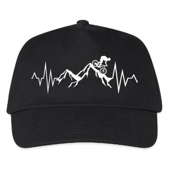 Mountain bikers - Kids’ Baseball Cap - black - Front