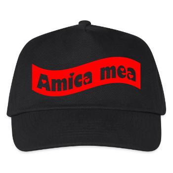 Amica mea | Mon amour - Casquette de baseball Enfant - noir - Devant
