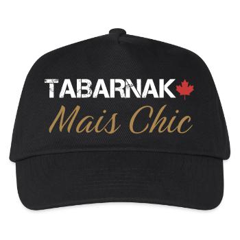 Tabarnak Chic Motif Nature Élégant - Casquette de baseball Enfant - noir - Devant