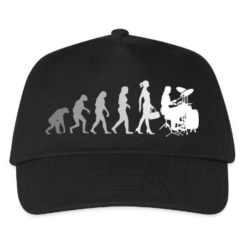 Evolution Schlagzeugerin Percussionniste - Casquette de baseball Enfant - noir - Devant