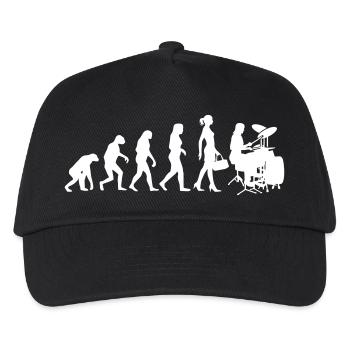 Evolution Schlagzeugerin Percussion Drummer Lady - Casquette de baseball Enfant - noir - Devant