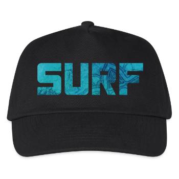 Surfing Surfer Vacation Hawaii Pattern Hobby Sea Fun - Kids’ Baseball Cap - black - Front