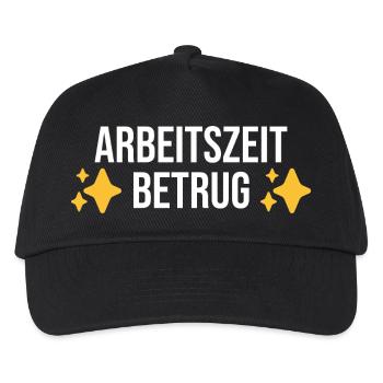 Arbeitszeitbetrug Meme - Kinder Basecap - Schwarz - Vorne