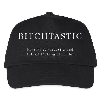 Bitchtastic – Für selbstbewusste Frauen und Feministinnen - Kinder Basecap - Schwarz - Vorne