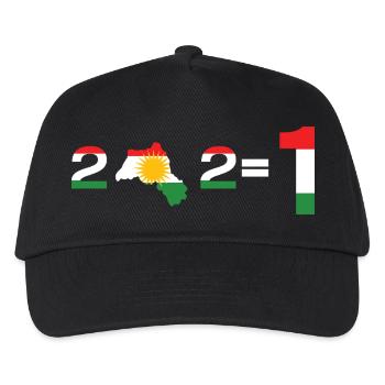 Kurdistan 2+2= 1 - Kids’ Baseball Cap - black - Front