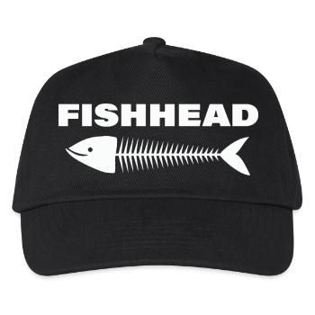 FISHHEAD2 - Kinder Basecap - Schwarz - Vorne