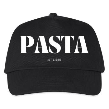 Pasta ist Liebe - Kinder Basecap - Schwarz - Vorne