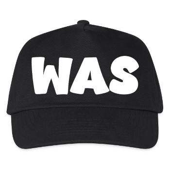 What - Kids’ Baseball Cap - black - Front